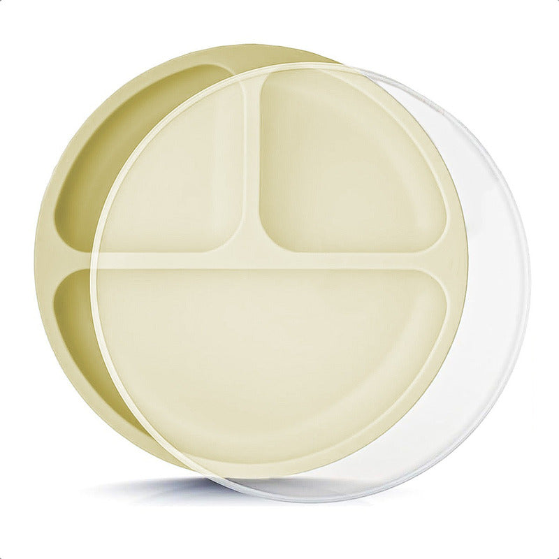 Plato Silicona Bebe Plato Antideslizante Bebe Platos De Bebe Beige