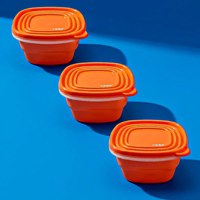 Taper Keep Tupper Plastico Contenedor De Alimentos 1200 Ml Naranja