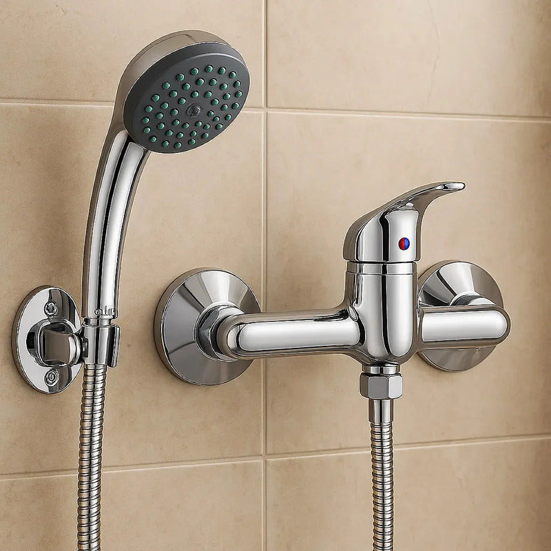 Set Llave Monomando Ducha Monomando Grifos Duchas De Baños Gris