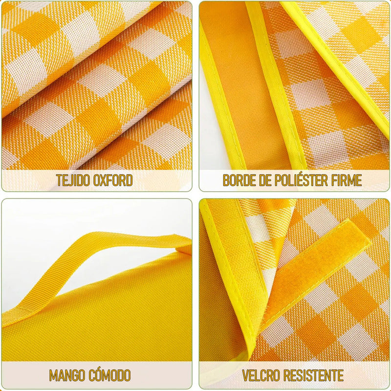 Manta Plegable Picnic Alfombra Camping Tapete Picnic Alfombra Para Picnic Tejido Oxford Impermeable Pack 2 Manta De Pícnic Para Acampar Poliester 200x200cm Mantas Para Playa Diseño 2 Okshop