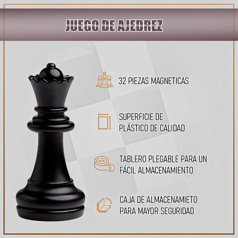 Tablero Ajedrez Magnetico Juego De Ajedrez Tablero Magnético