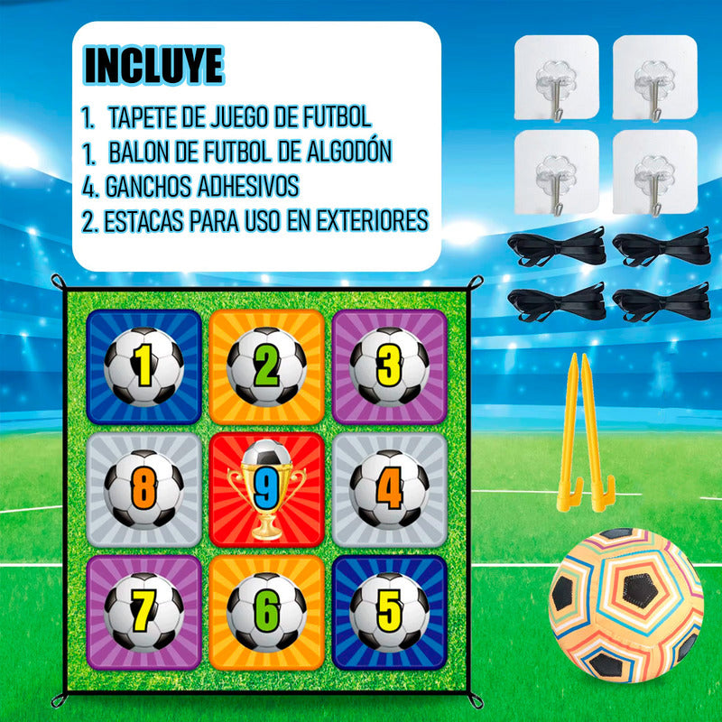 Juego De Tapete De Fútbol Porteria De Futbol Juguetes Futbol Verde