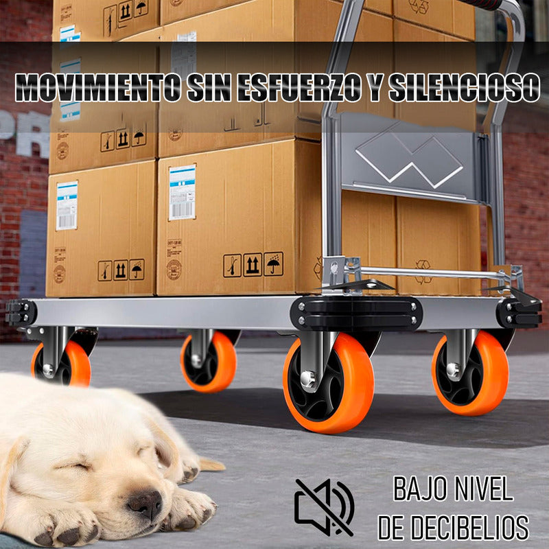 Ruedas Giratorias Para Carros Ruedas Muebles Pack 2 Rueda Naranja/negro