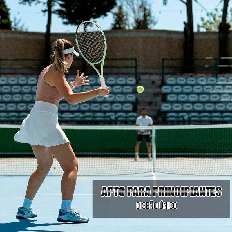 Raqueta De Tenis Amateur Raqueta Para Adultos + Funda Azul Acero 0