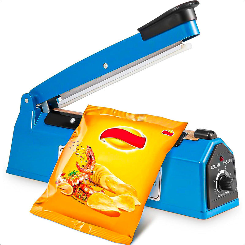 Máquina De Sellado Selladora De Bolsas Sellador Térmico Bols Azul