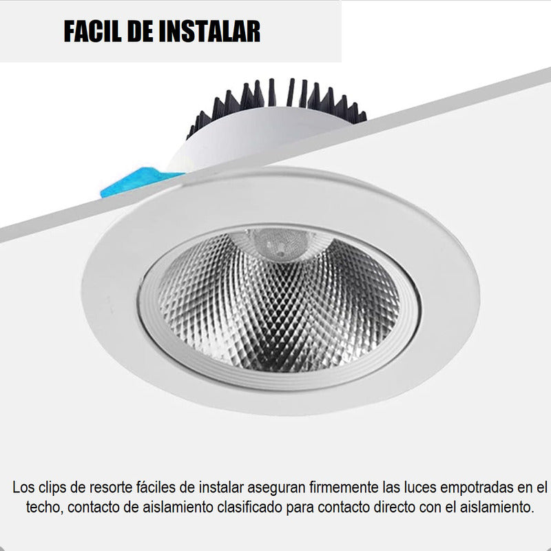 Focos Led Embutidos Luz Fria Luces Led Foco Led Embutido 16w Frio
