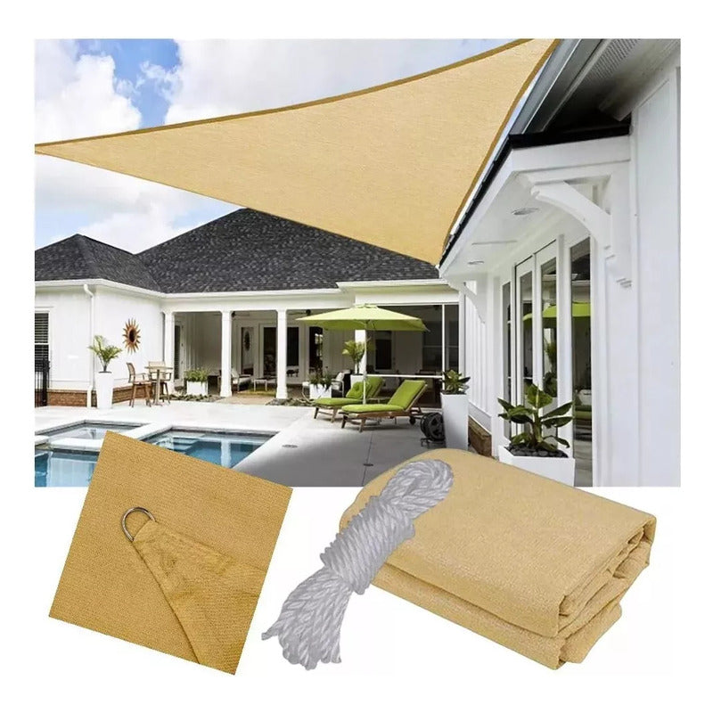 Toldo Vela Sombreadora 3x3x3m Triangular Toldo Okshop Vela Terraza Toldo Sombra Toldo Vela Impermeable Malla Sombreadora Triangular