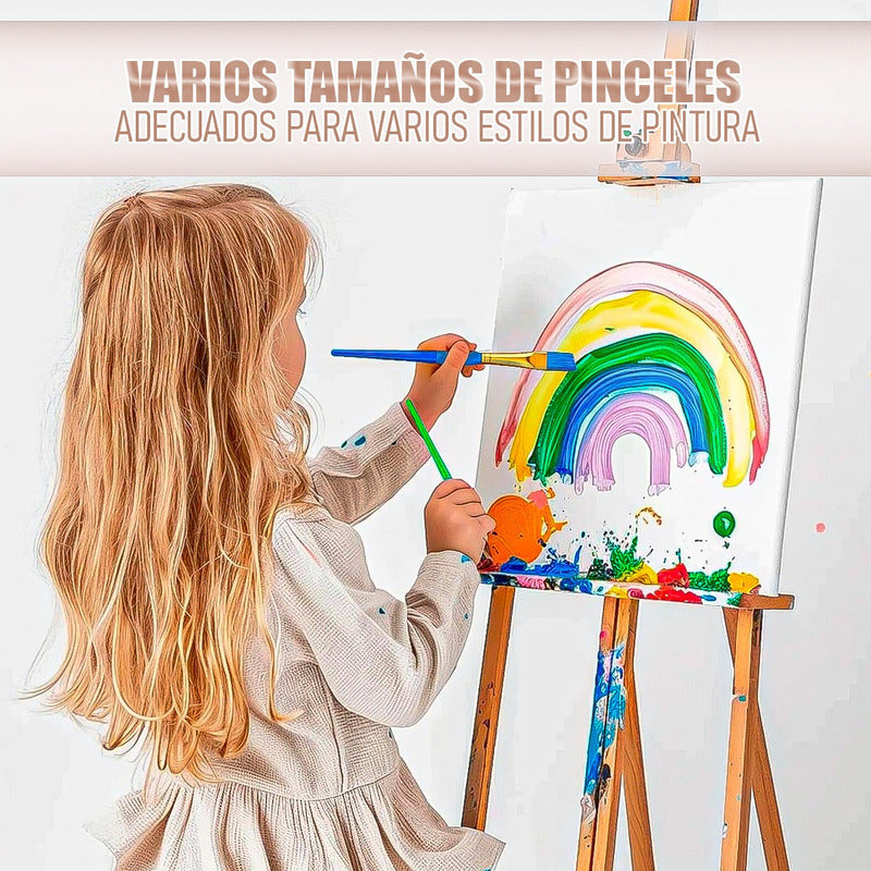 Juego De Pinceles Juego De Pinceles Para Pintar Set Pinceles Colorido