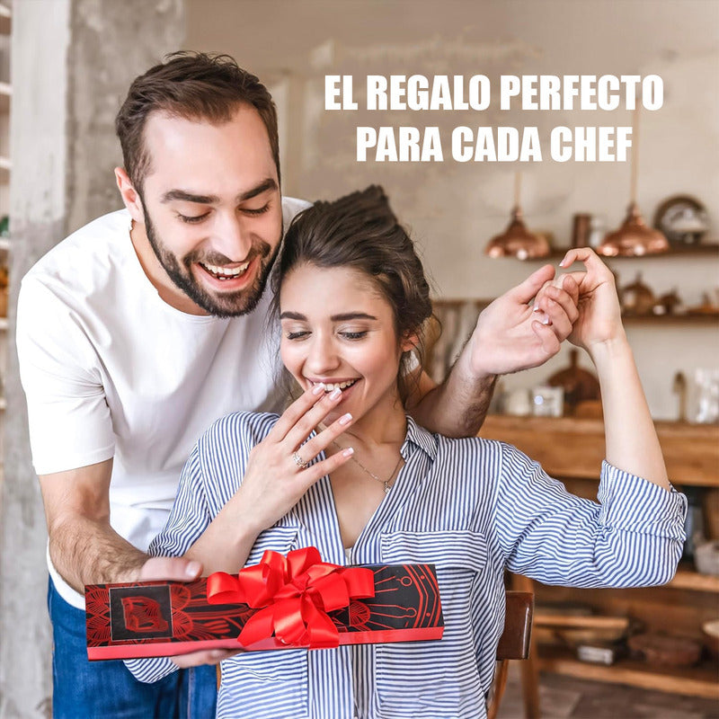 Cuchillo De Cocinero Rebanador Cuchillo Chef Profesional Negro