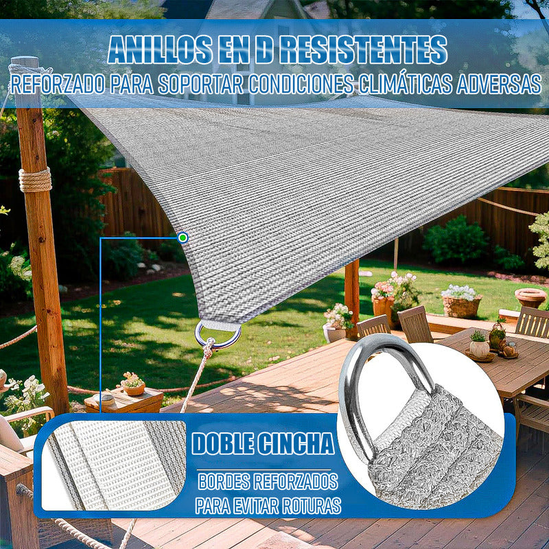 Toldo Vela Toldo Rectangular Toldo Sombreadoras 2.5x3.5mtrs Crema