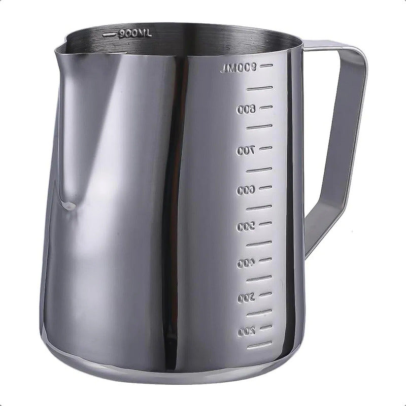 Jarra Leche Acero 900ml Lechero Barista Jarra De Espuma Lech Gris