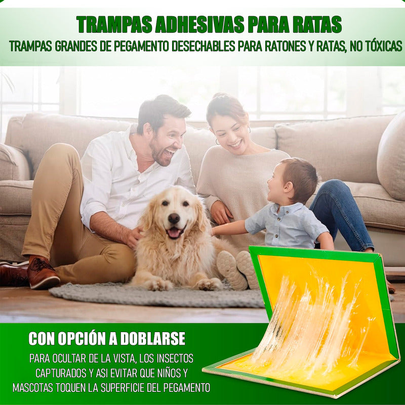 X10 Trampas Para Ratones Desratizacion Espanta Ratones Pega Verde