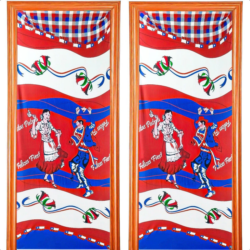 Fundas Para Puertas Fiestas Patrias Chile Pack2 Funda Puerta Modelo 9