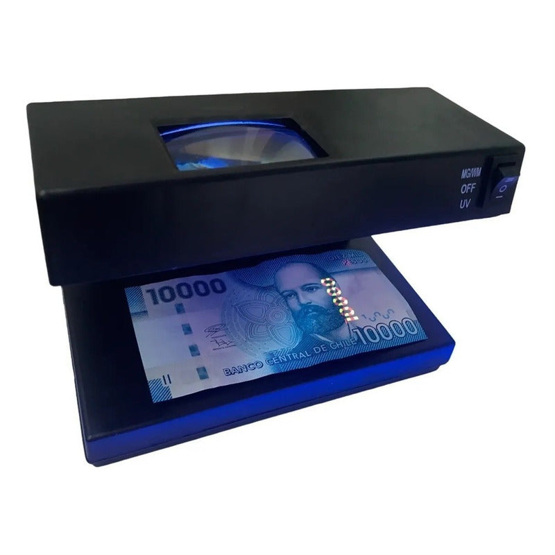X4 Detector De Billetes Falsos Con Luz Ultravioleta Lintern Negro