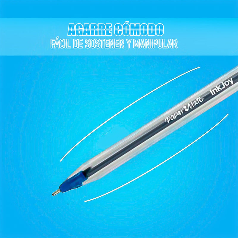 Boligrafos Lapiz Kilométrico Pack 16 Bolígrafos Punta Media Rojo/azul/negro Transparente