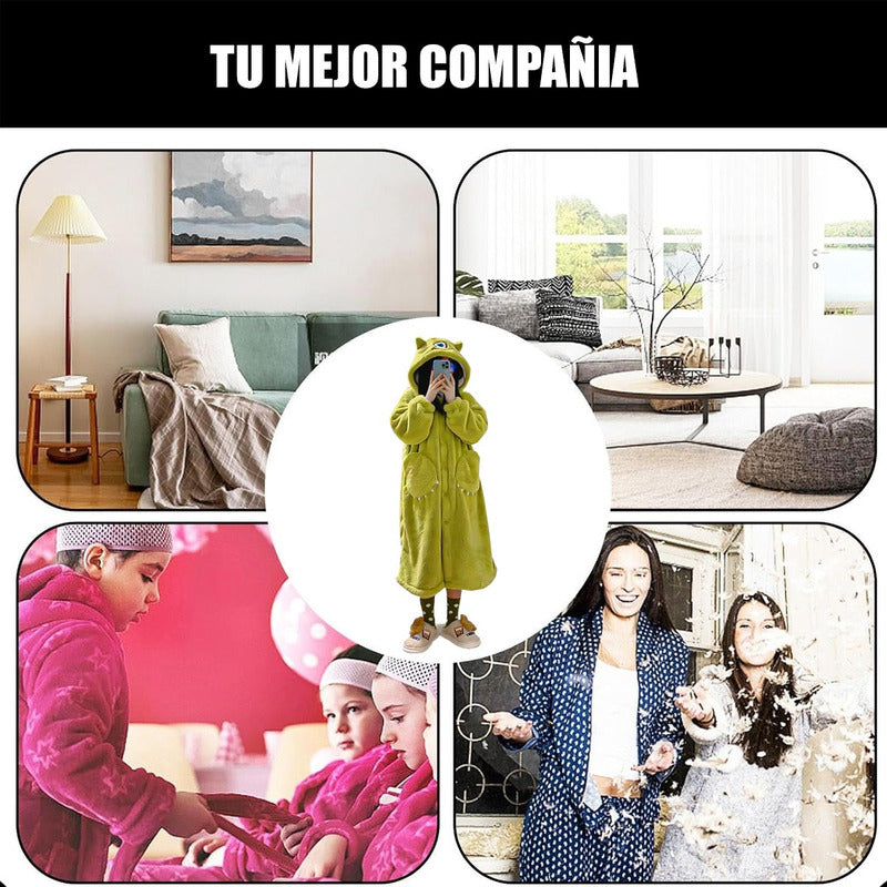Pijama Invierno Poleron Monster Chiporro Pijama Para Adulto