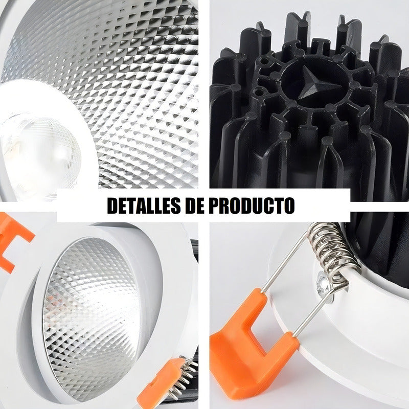 Pack X3 Lamparas Led Techo Foco 16w Lampara Dormitorio Blanco Frio 6500°k Okshop Lampara De Techo Redonda Led Embutida Luz Fria Focos Led Embutidos Luz Fria Luces Led Foco Led 16w