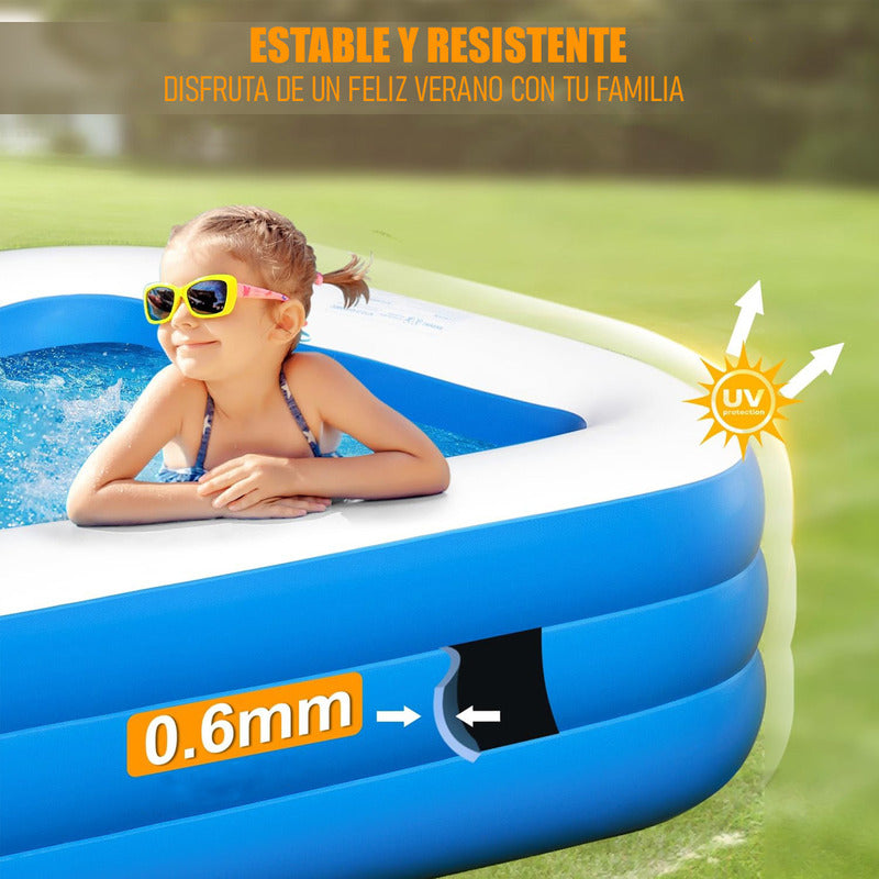 Piscinas Para Niños Piscina Pequeña Bebe Piscina Rectangular Azul