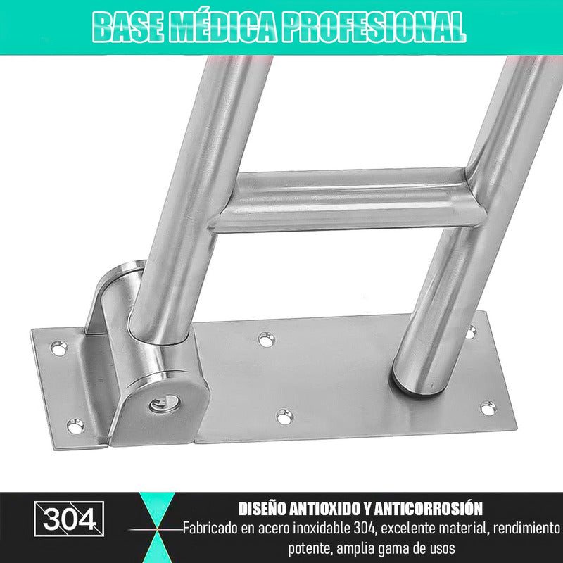 Barra De Seguridad Para Discapacitados Barra De Apoyo Agarre Metal/gris