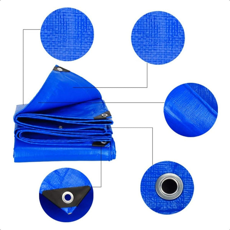 Lona Carpa Multiuso 3x3 Metros Impermeable Cobertor Universa Azul