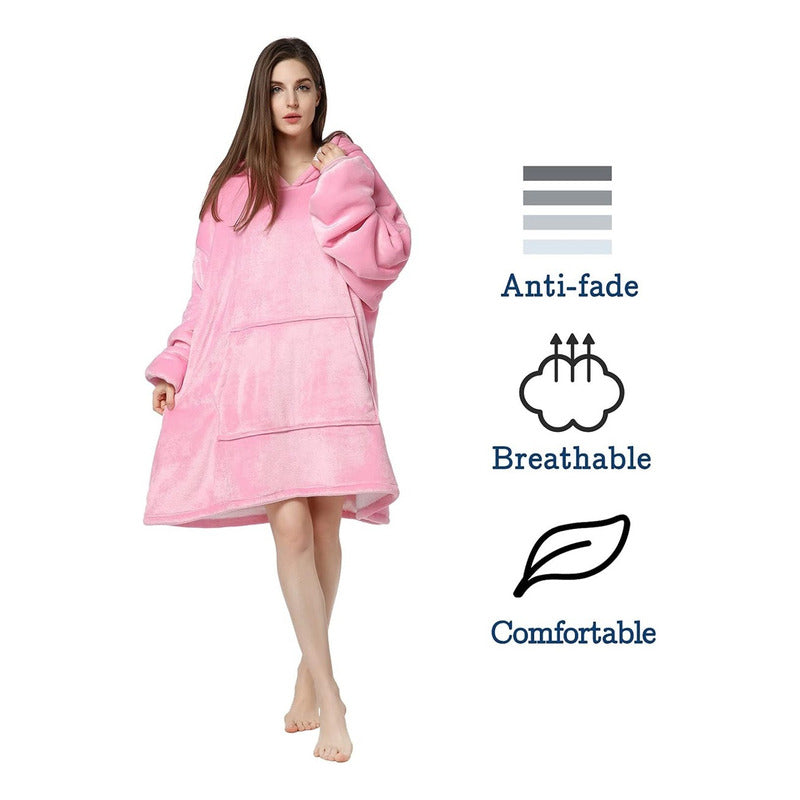 Poleron Hombre Mujer Polerones Sherpa Polar Felpa Frazada