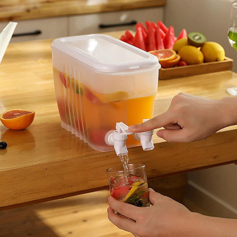 Jarras Jugo Bebidas Limonada Dispensadora Agua Doble Grifo Okshop Jarro Plastico Para Bebidas Frias Pvc Jarra Dispensadora De Bebida Frias Limonada