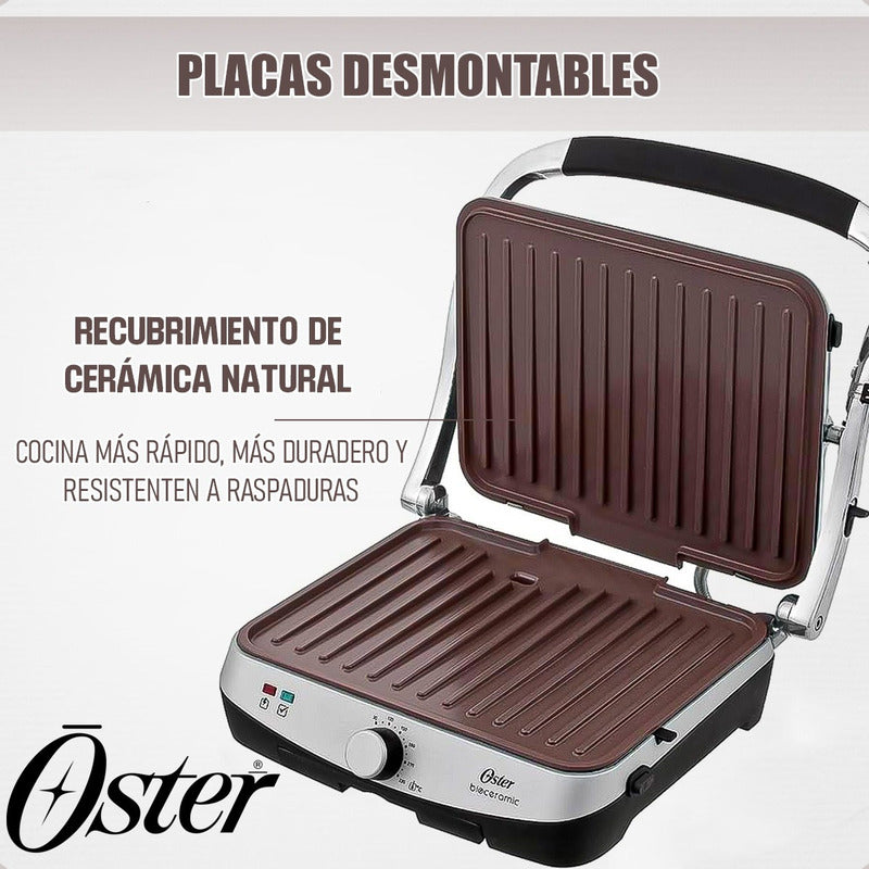Parrilla Electrica Oster Panini Oster Parrillera Electrica Gris
