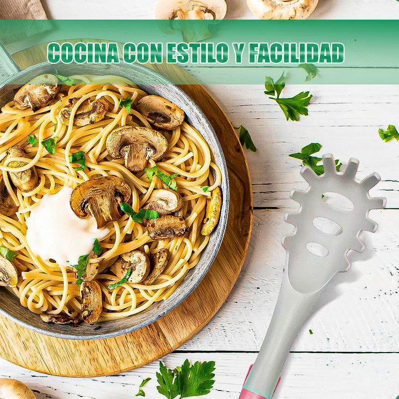 Tenedor De Fideos Cuchara Para Pastas Keep Servidor Pasta Gris