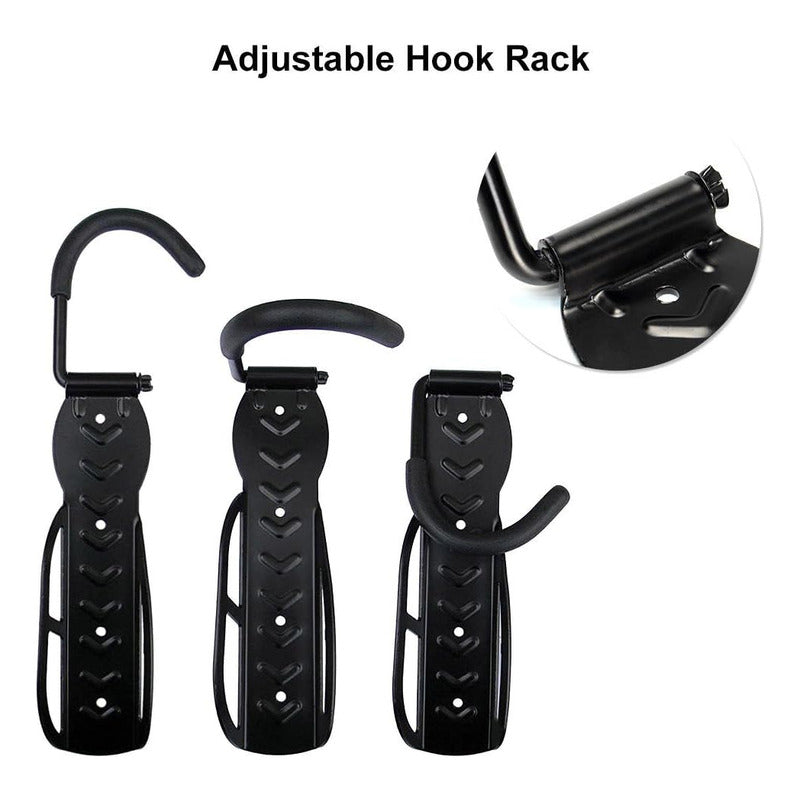 Pack X2 Soporte Gancho De Pared Para Bicicleta Colgador Bici Negro