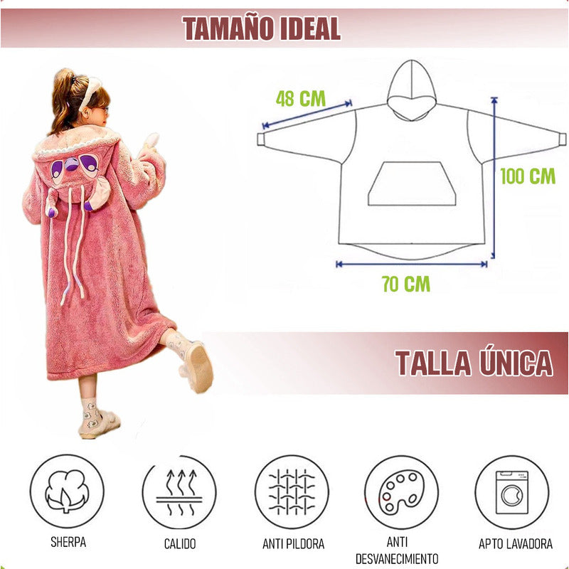 Pijama De Invierno Poleron Angel Chiporro Pijama Para Adulto Unico