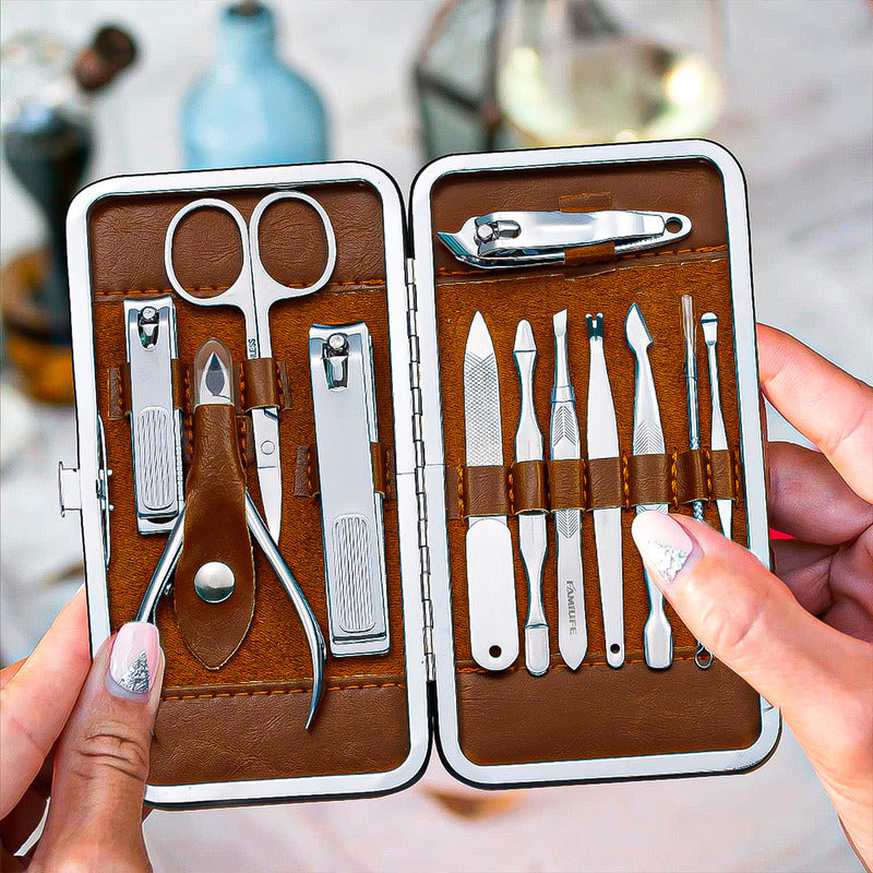 Kit De Manicura Y Pedicura Pack 2 Juegos 12 Pcs Manicura