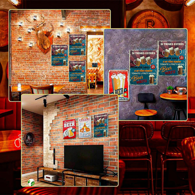 Cuadro Decorativo Wayu Bar Cuadro Pared Cuadro Bar Metalico Metálico