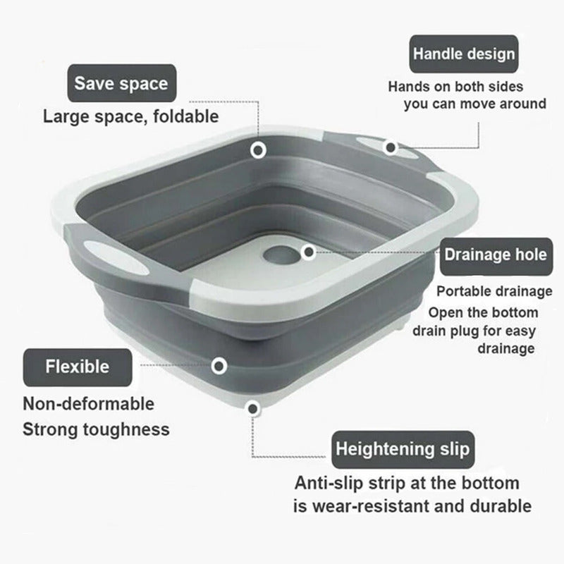 Tabla Para Picar Cocina Tabla Picoteo Tabla De Corte 2 En 1 Tabla Multiuso Gris