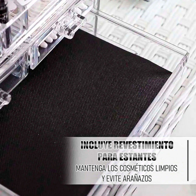 Organizador Maquillaje Cosmetiqueros Organizador De Maquilla Transparente
