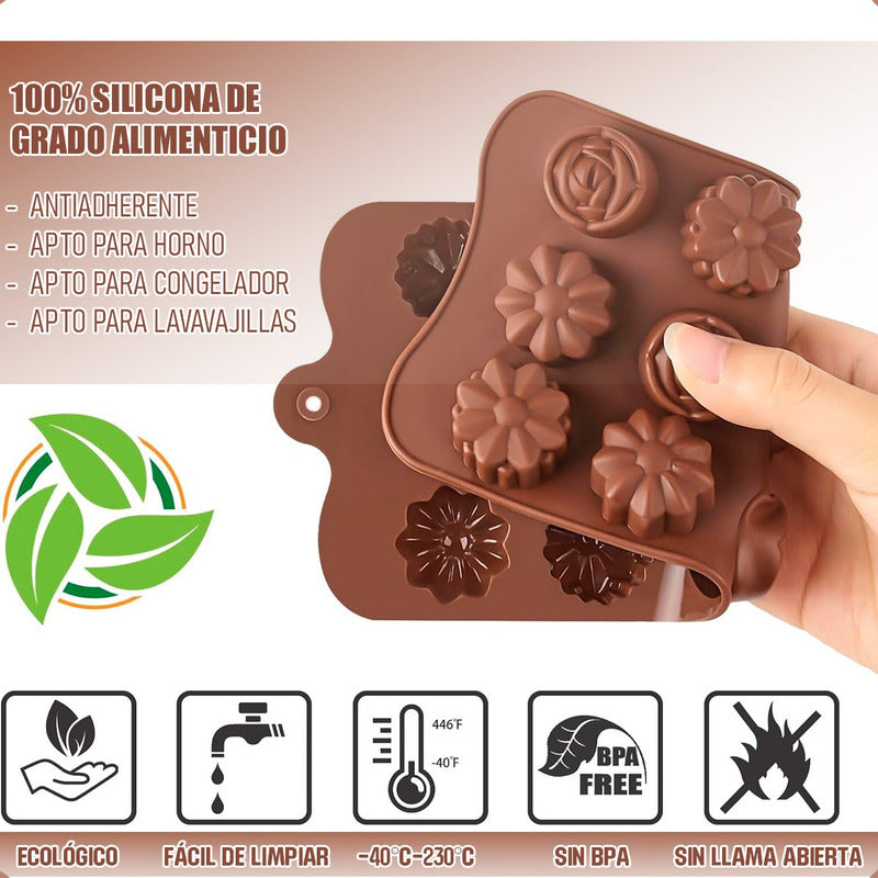 Moldes Reposteria Moldes Silicona Pack 10 Moldes Chocolate