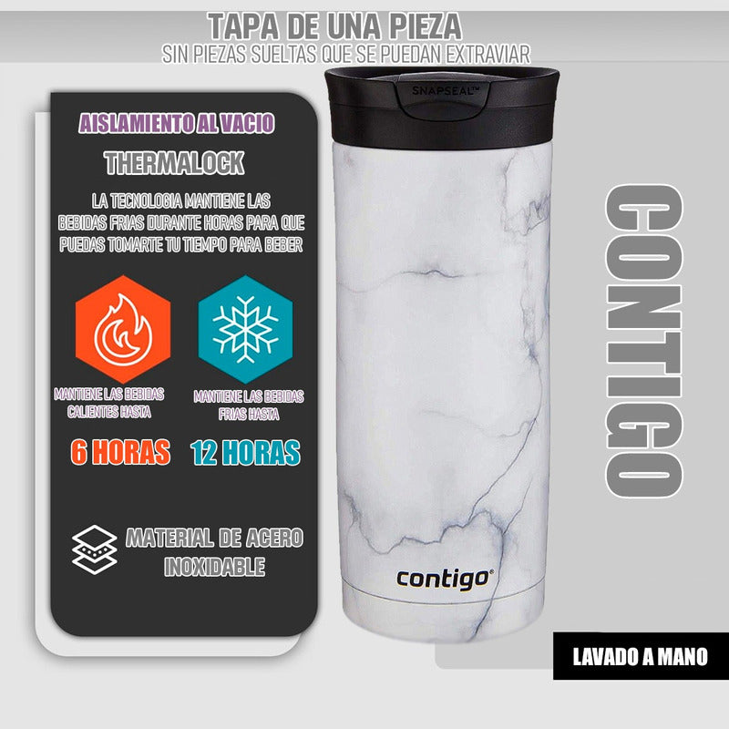 Vasos Contigo Mug Contigo Vaso Termico Contigo Mug 591 Ml Blanco Liso