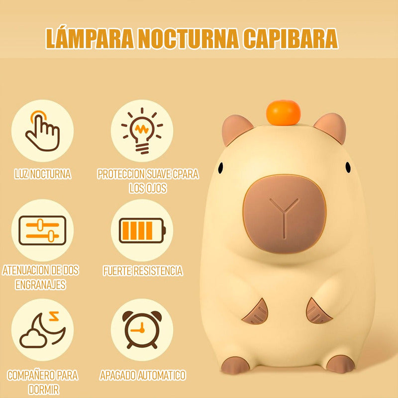 Lampara De Mesa Lampara Mesa Capybara Lampara De Silicona
