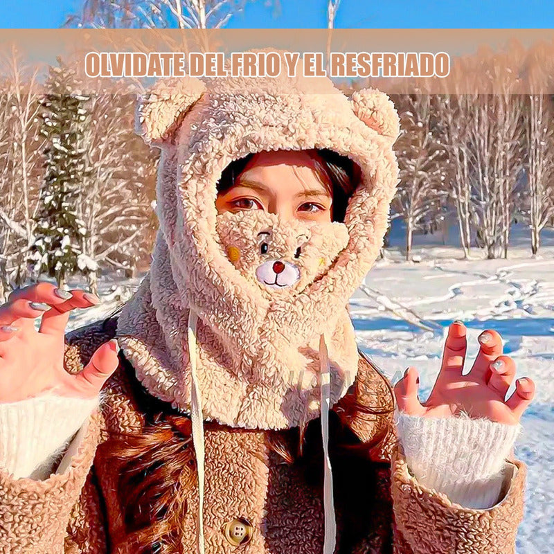 Gorro Invierno Gorro De Lana Gorro Oso Gorro Chiporro Cuello