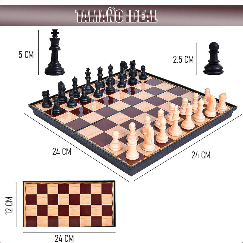 Tablero Ajedrez Magnetico Juego De Ajedrez Tablero Magnético