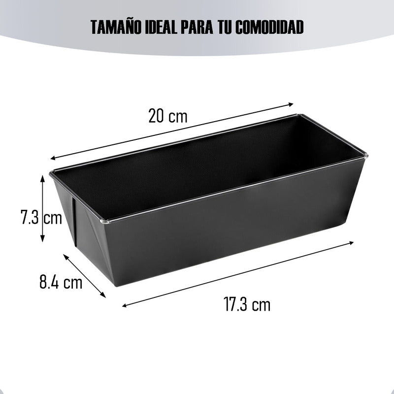 Pack X2 Moldes Pan De Pascua Molde De Queque Moldes Pan 20cm Gris