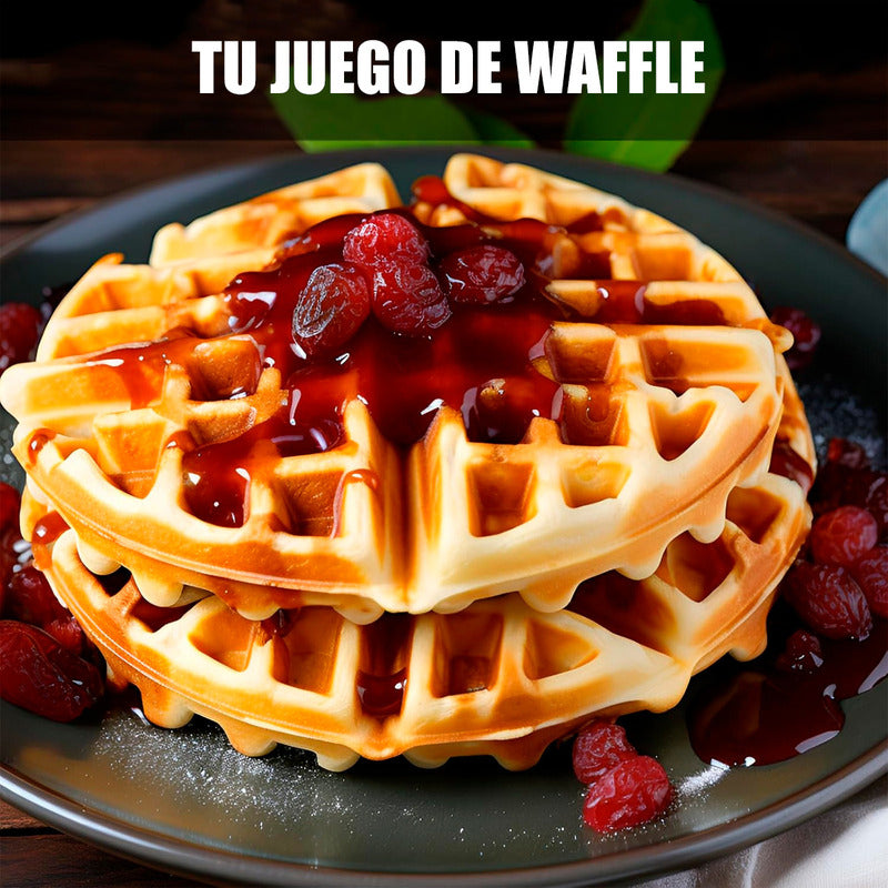 Maquina De Waffles Maquina Para Hacer Waffles Maquina Gofres Negro