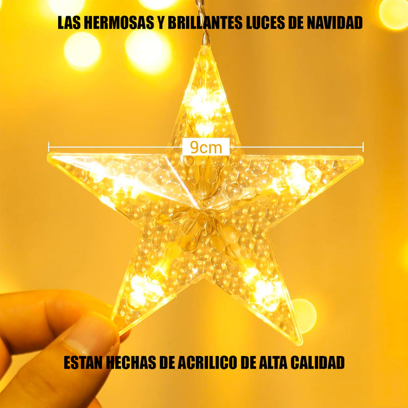 X2 Luces De Navidad Adorno Navideño Luz Forma De Pino 3mts