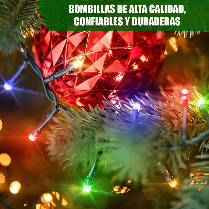 Luces Navidad Guirnalda 100 Led Luces Navideñas Exterior Led Multicolor