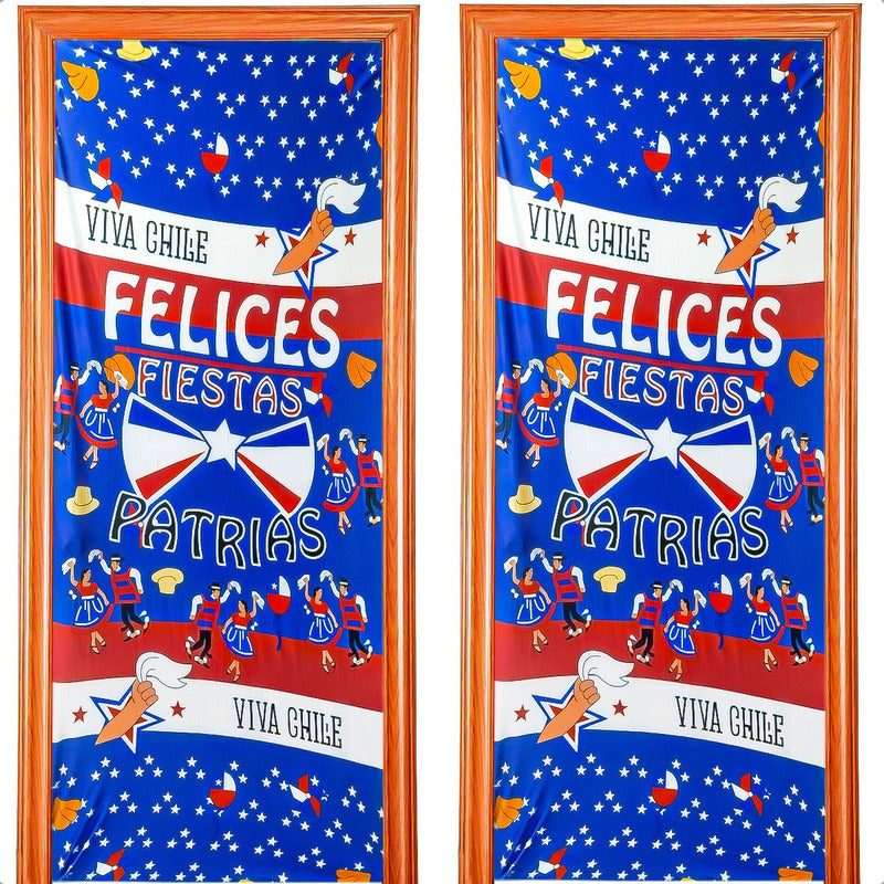 Fundas Para Puertas Fiestas Patrias Chile Pack2 Funda Puerta Modelo 6