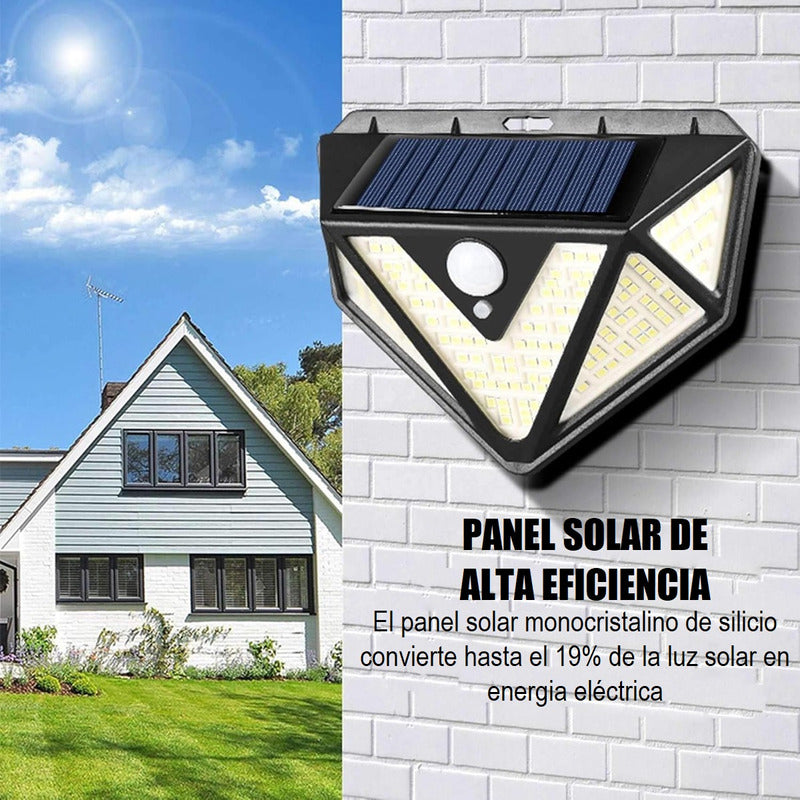 Lamparas Solares Jardin Farol Solar Exterior Foco Led Farole Negro