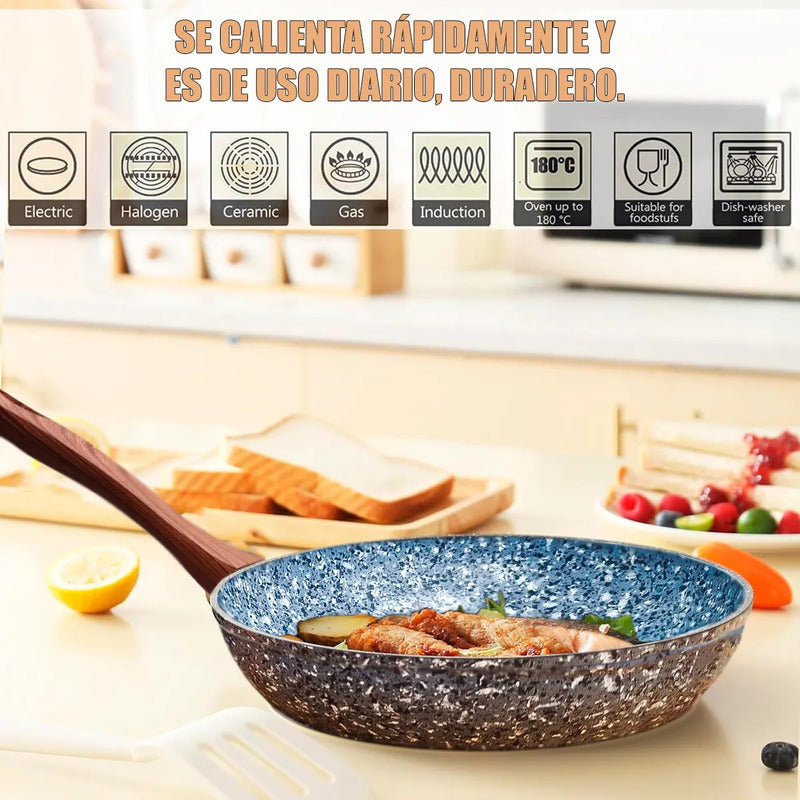 Juego De Ollas Bateria De Ollas Juego De Bateria Cocina Keep Bateria De Cocina Aluminio Revestimiento Antiadherente Juego Olla Silicona 5 Piezas Cuerpo Fundido Okshop