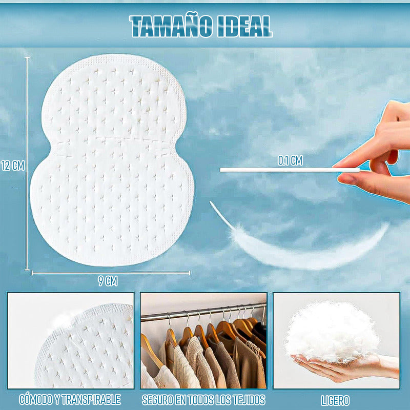 Protector De Axilas Parches Antitranspirantes Pack50 Parches Blanco