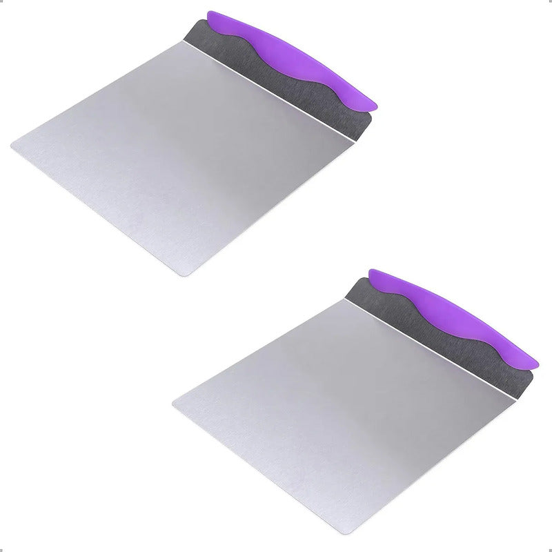 Pack 2 Elevador De Torta Espátula Levanta Torta Espátula Tor Morado