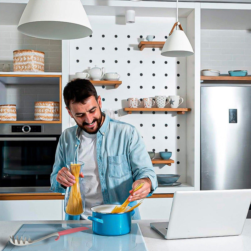 Batidor De Mano Keep Cuchara Para Pastas Tenedor Pasta Keep Gris