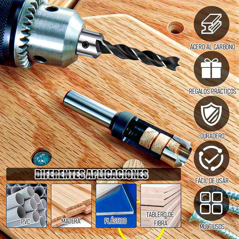 Brocas De Taladro Brocas Avellanadoras Set 23 Brocas Carpint